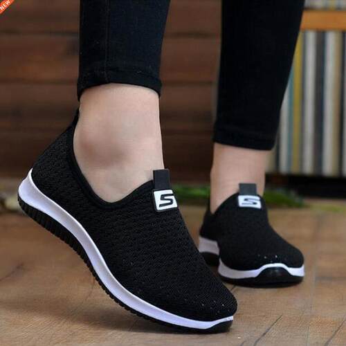 Ladies Breathable Mesh Vulcanized Shoes Women Casual Sport S