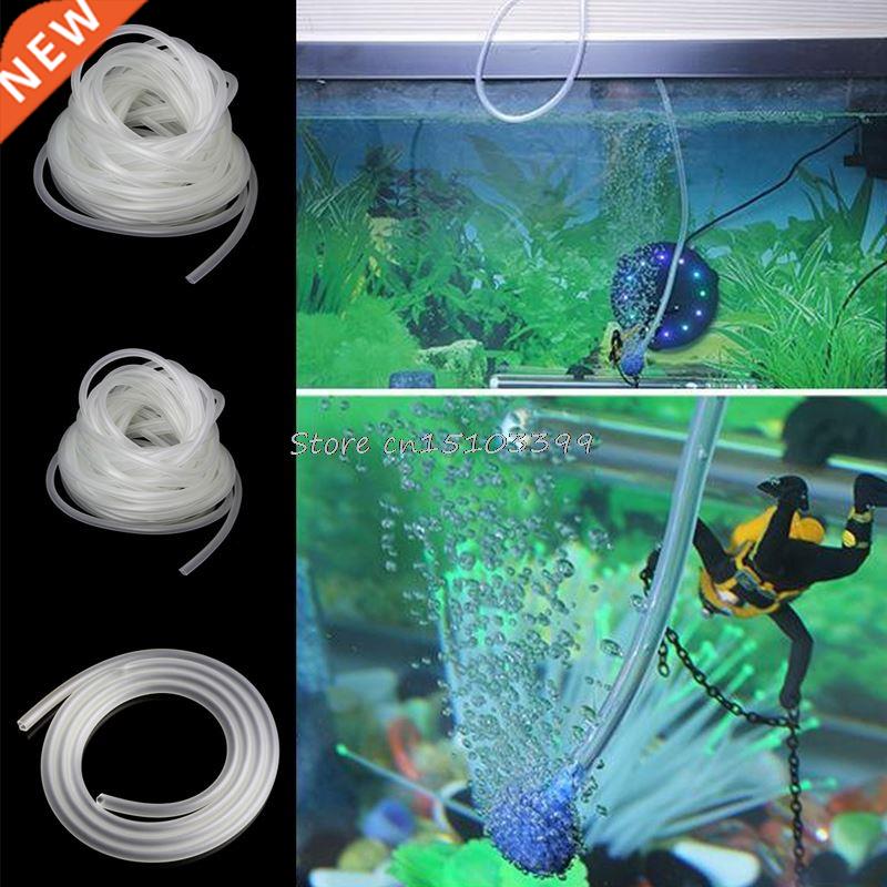 1/5/10m Clear Aquarium Silicone Tube Air Pump Oxygen Tubing-封面