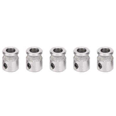 5Pcs Feedstock Extruder Wheel for MK8 Feeding Concave Gear