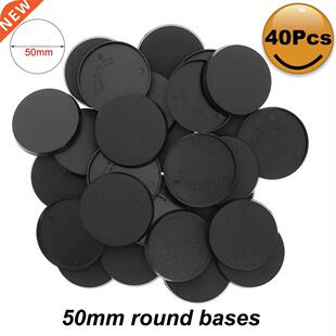 MB750 20pcs/40pcs/80pcs Round Bases 50mm Model Base Plastic
