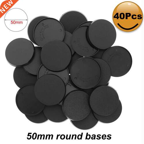 MB750 20pcs/40pcs/80pcs Round Bases 50mm Model Base Plastic