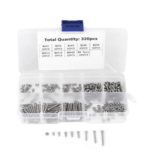 320pcs M2 Machine Screws Set Fasteners for LaptopHard DiskKe