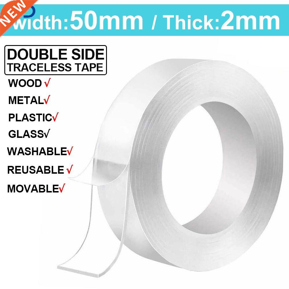 1//5M 0/50MM Transparent Double Sided Tape Nano Self Adhe