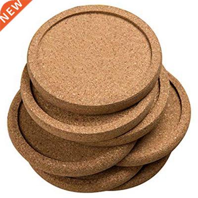 12Pcs/Lot Plain Round Cork Coasters Set Coffee Cup Mat Drink