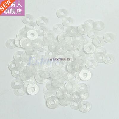 100Pcs M4 Flat Plastic Nylon Spacer Flat Washers Insulation