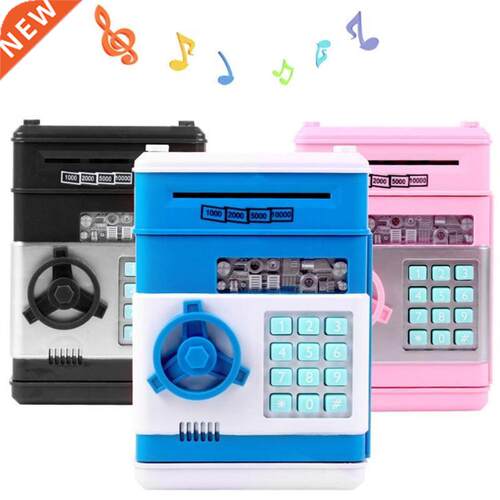 Electronic Piggy Bank ATM Password Money Box Cash Coins Sav