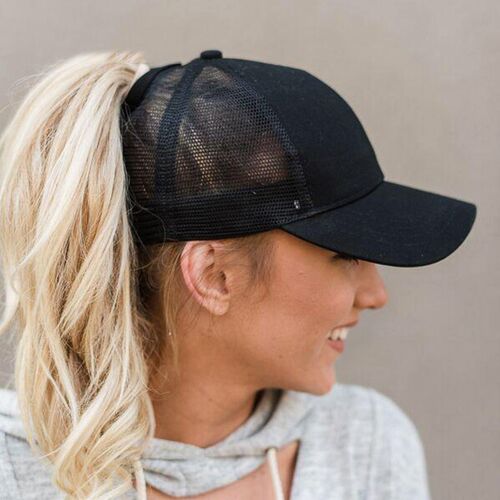 Summer Thin Mesh Baseball Cap For Women Men Sun Visor tail A