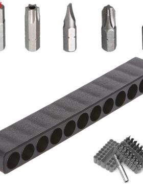 Screwdriver Hole 10/12 Holes Hex Shank Bit Holder Plastic H