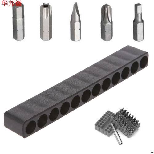 Screwdriver Hole 10/12 Holes Hex Shank Bit Holder Plastic H
