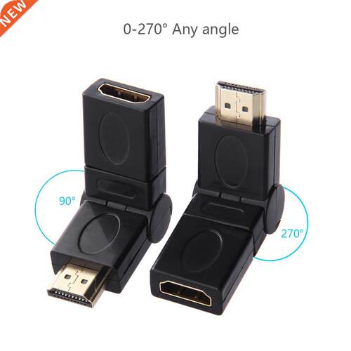 60 Degree Rotation HDMI-compatible Compatible Adapter Male