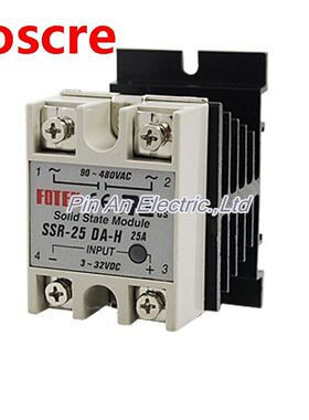 Single Phase Solid State Relay SSR 25DA 25A 3-32V DC / 90-48