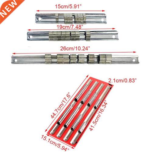 1/4 Inch /8 Inch 1/2 Inch Socket Rack Holder Snap Rail Tool