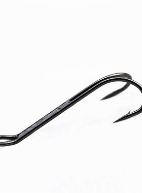 Tigofly 20 pcs/lot Black Double Hook Fly Tying Hooks Strong