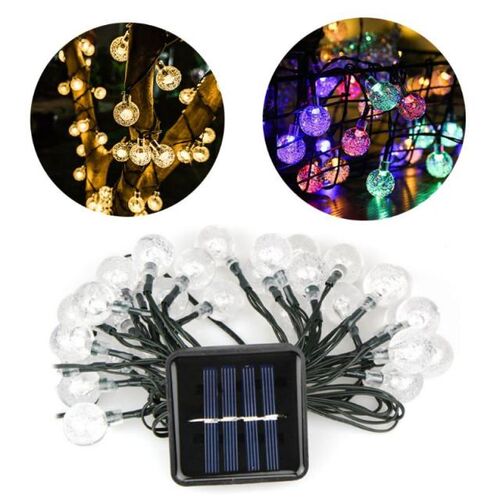 50 lights 7m 8 mode LED solar waterproof garden lights rope