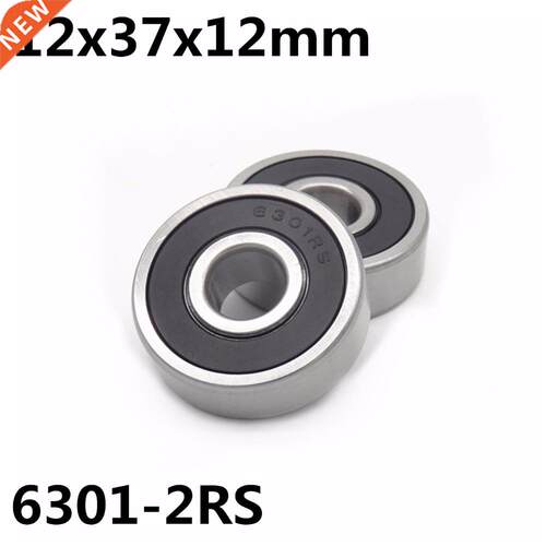 10Pcs 6301-2RS all earing 12x37x12 mm deep groove all ea