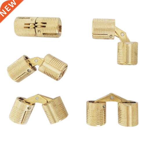 4PCS 8/10/12mm Copper Barrel Hinges Cylindrical Hidden Cabin