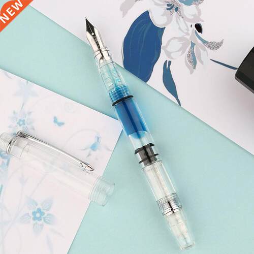 Transparent Fountain Pen Students Gifts Office Business Arts