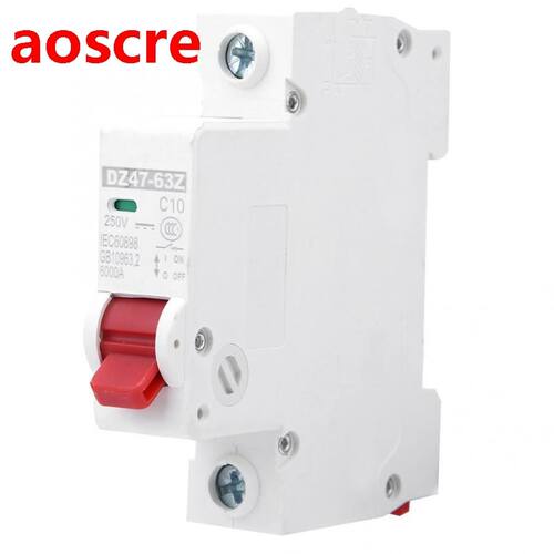 12pcs 1P MCB Circuit Breaker DZ47-63Z DC 250V Air Switch Cir