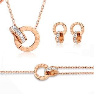 Heye Crystal Roman Numeral Jewelry Sets For Women Luxury Ele