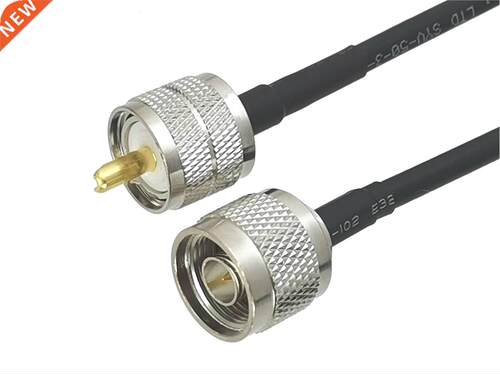 RG58 UHF PL259 Male Plug to N Male Plug Connector RF Coaxial