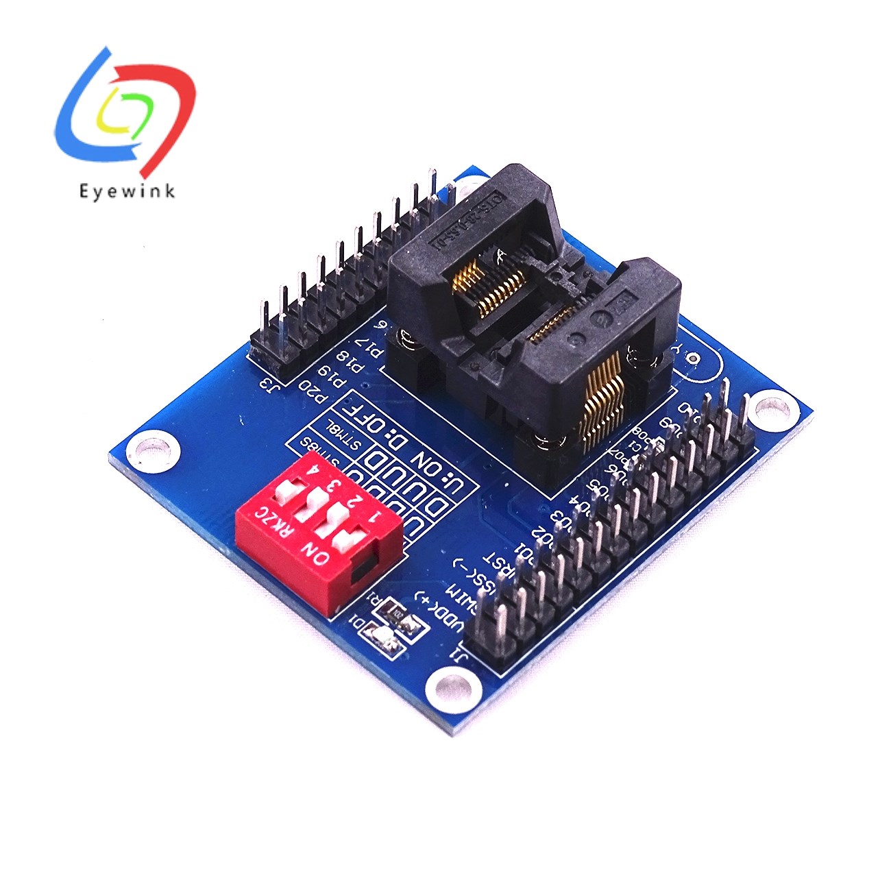 STM8S 8L TSSOP20 burning holder test bench downloader offlin