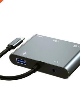 Type-C To 4K HDMI-compatible VGA USB C 3.0 Hub Adapter for M