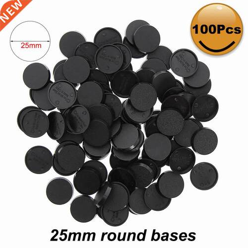 MB325 40pcs/60pcs/100pcs 25mm Round Plastic Model Bases for
