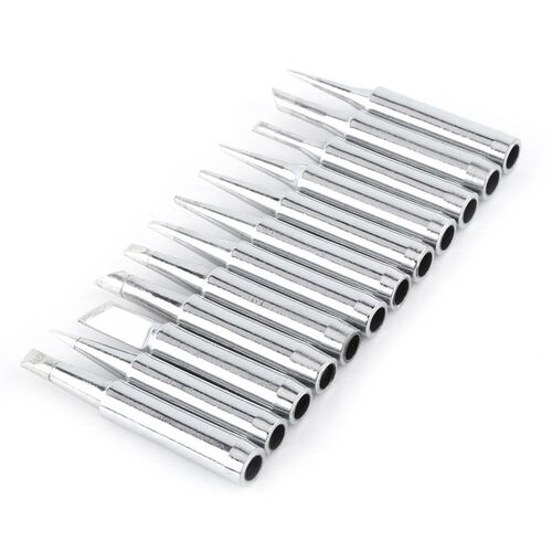 12Pcs/set Pure Copper Soldering Iron Tip Low Temperature Sol