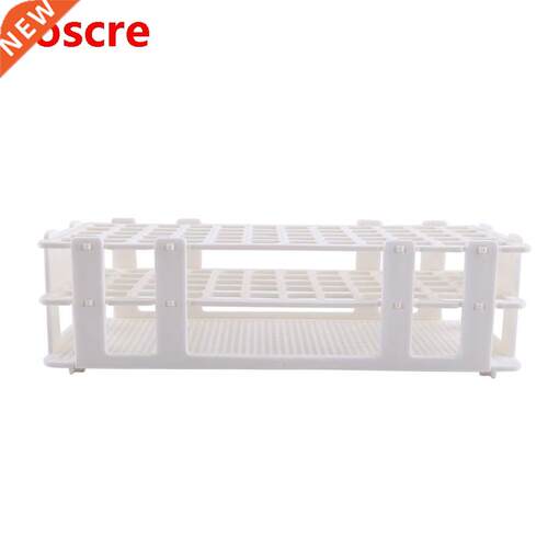 60 Tube 16 x 16 mm Clear Plastic Test Tube Set with and Rack