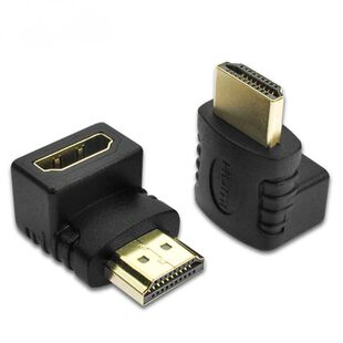 Connector Right HDMI Cable Degree 270 compatible Adapter