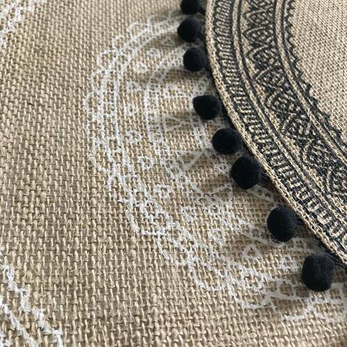 1Pcs Heat Insulation Dining Table Mat 38CM Round Delicate Em