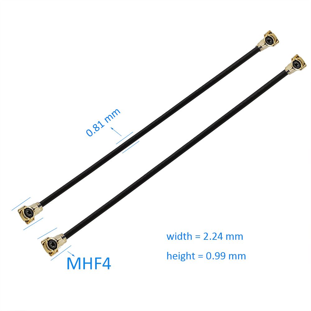 1PCS MHF4 to MHF4 VI IPX IPEX 0.81mm RF Coax Pigtail Jumper