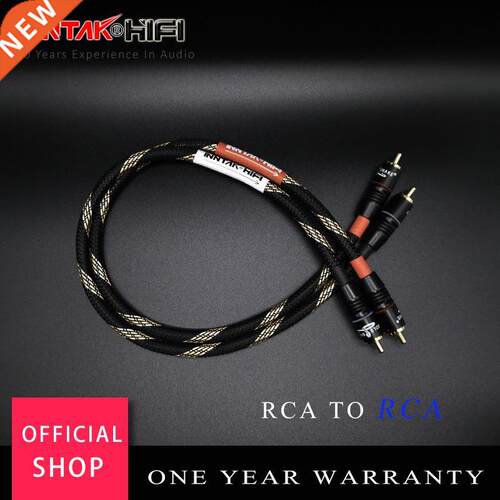 2Pcs/Pair 4N OFC RCA AUDIO Cable Male RCA to RCA HIFI Audio