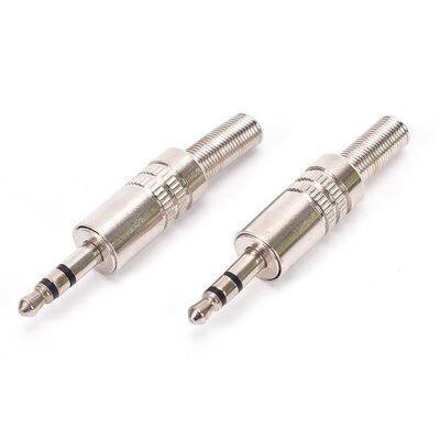 3.5mm 3 Pole Male Repair Headphones Audio Jack Plug Connecto