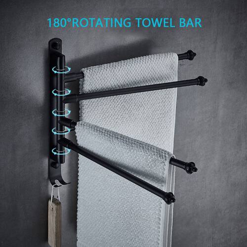 Stainless Steel Bathroom Swivel Towel B, Swing Hanger Tow