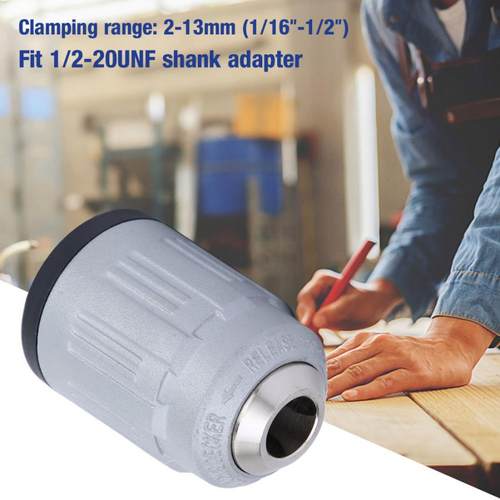 2-13mm Keyless Drill Chuck 1/2-20UNF Self-locking Adapter El
