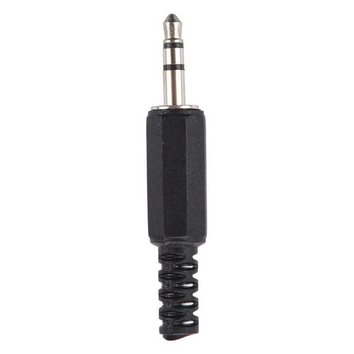 10 Pcs Black Plastic Housing 3.5mm Audio Jack Plug Headphone
