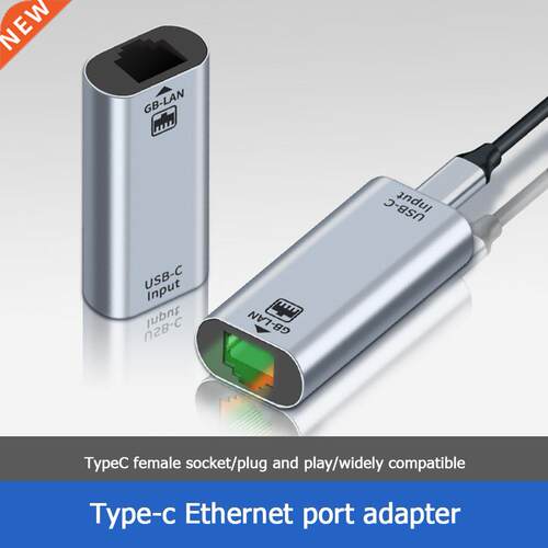 Appearance Design Network Card USB Type C Female to RJ45 LAN