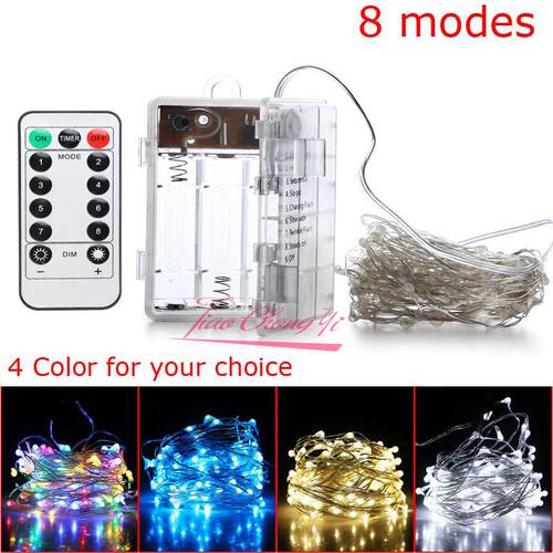 50 100LED white wram white RGB 5 10M String Copper Wire Fai