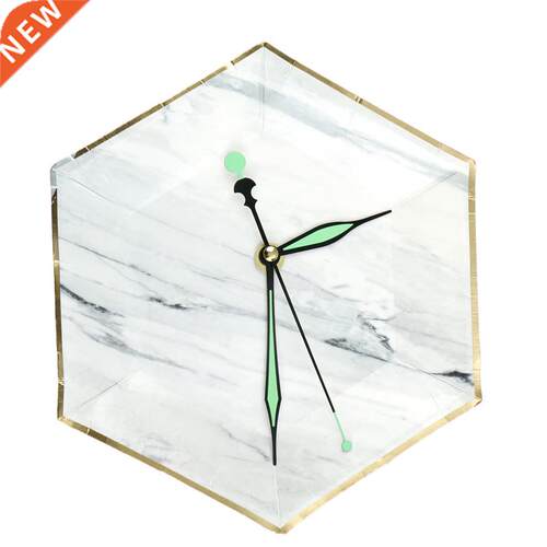 1 Set Green Luminous Silent Quartz Wall Clock Spindle Moveme