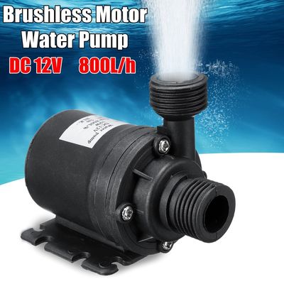 12V Ultra Quiet Mini  Water Fountain Pump 5M 800L/H Brushles