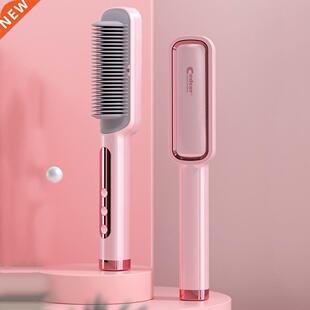 Profissional Hair Straightener Brush Electric Hot Comb Anti-