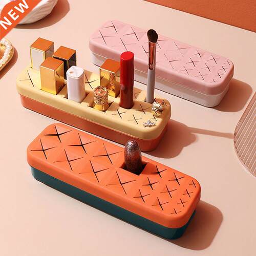 Silicone Lipstick Storage Box Desktop Nail Polish Multi-Cell