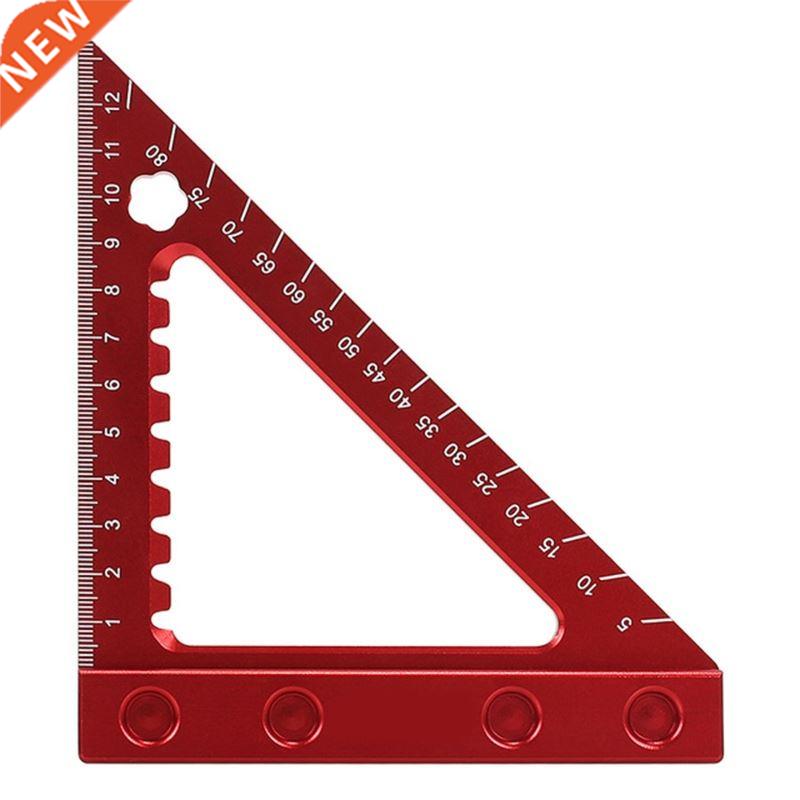 6In/150mm 90° Triangle Ruler Aluminum Alloy Dual Scale R