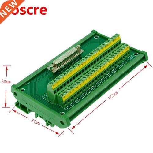 DB44 D-Sub DIN Rail Mount Interface Module , DB44 Female Bre