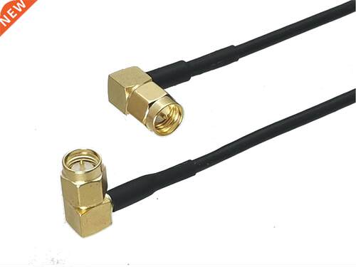 1Pcs RG174 SMA Male Plug Right angle to SMA Male plug RA Con
