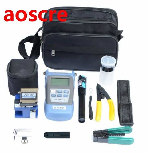 12pcs/set FTTH Fiber Optic Tool Kit with Fiber Cleaver Optic
