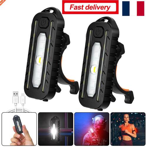 Mini Portable USB Red Blue Bike Rear Lamp Night Running Shou