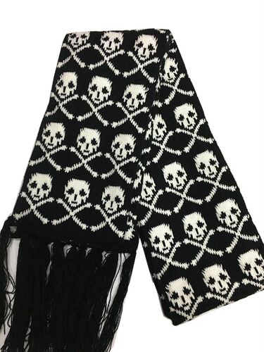 Fashion Skull Knitted Women Men Winter Scarf Skeleton Scarve