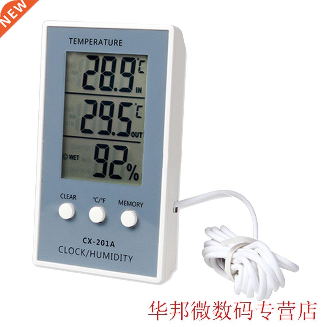LCD Digital Weather Station Thermometer Hygrometer In/Out Te